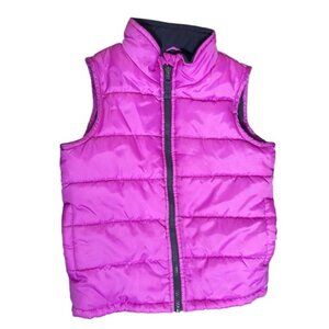 Osh Kosh 6 Girls Vest Puffer Jacket Purple Winter Spring Outdoor Outerwear 6 Yrs